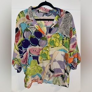 Patterned Zara Button Down